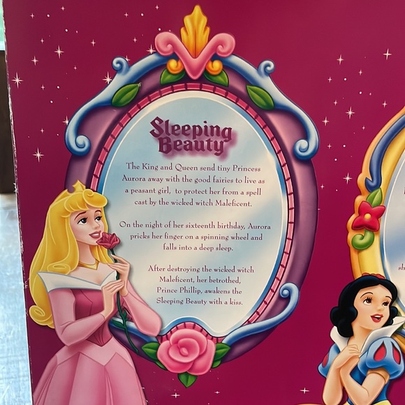 Disney- Brass Key Porcelain Doll Keepsake Tinkerbell Snow White Sleeping Beauty - Picture 9 of 12